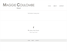 Tablet Screenshot of maggiecoulombe.com